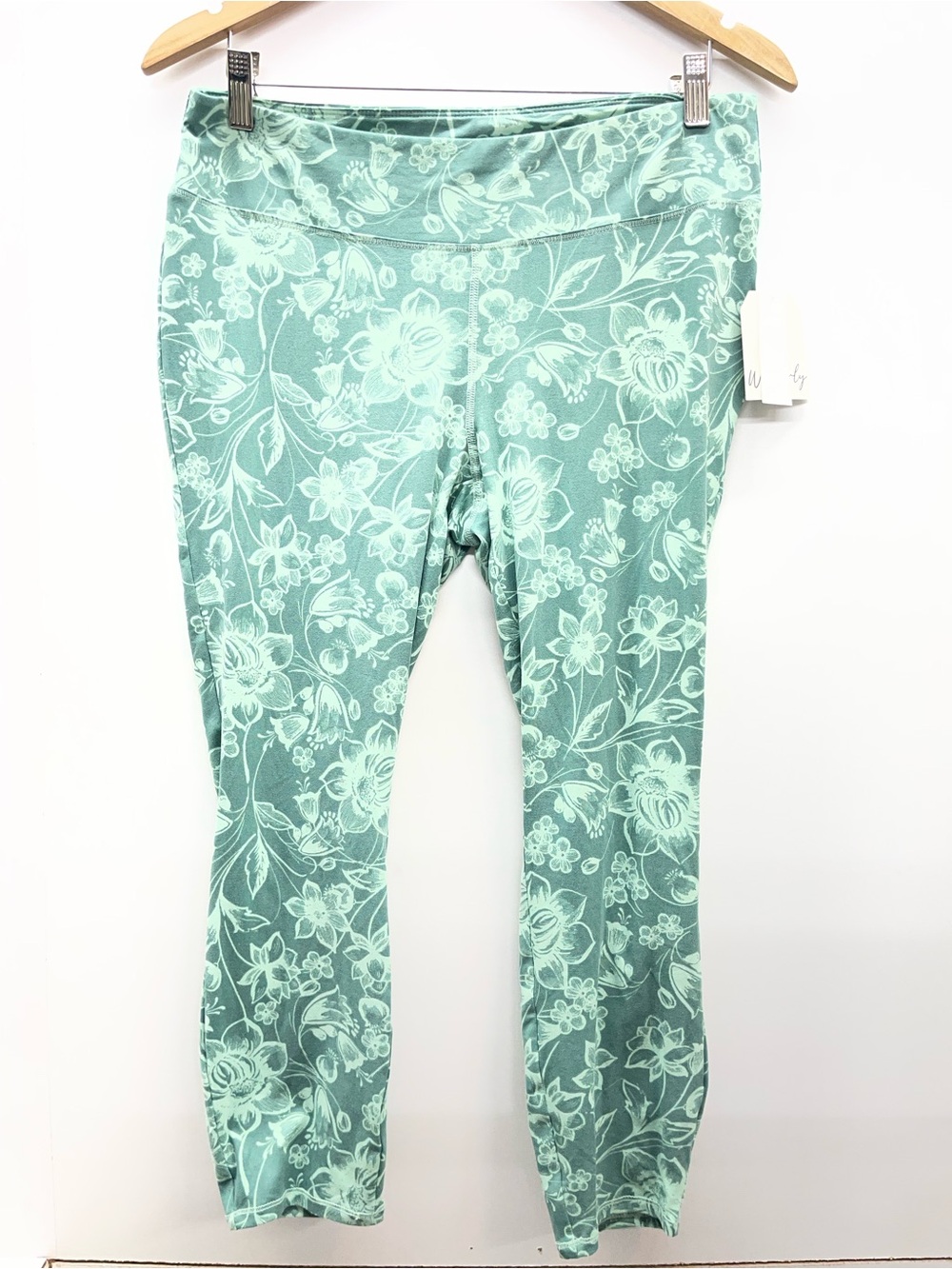 Wonderly Mint‎ Green Floral Leggings